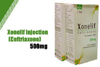 Xonelif Injection 500mg (Ceftriaxone)