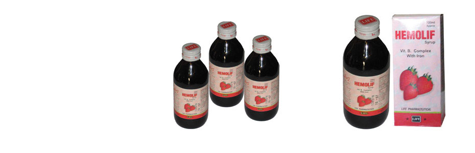 Hemolif Syrup (Vit. B. Complex + Iron) 