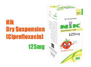 Nik Dry Suspension 125mg (Ciprofloxacin)