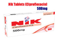 Nik Tablets (Ciprofloxacin)