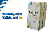 Xonelif Injection 1g (Ceftriaxone)
